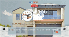 Desktop Screenshot of americangaragedoorscalifornia.com